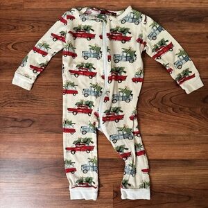 Milkbarn | Festive Truck Print Onesie